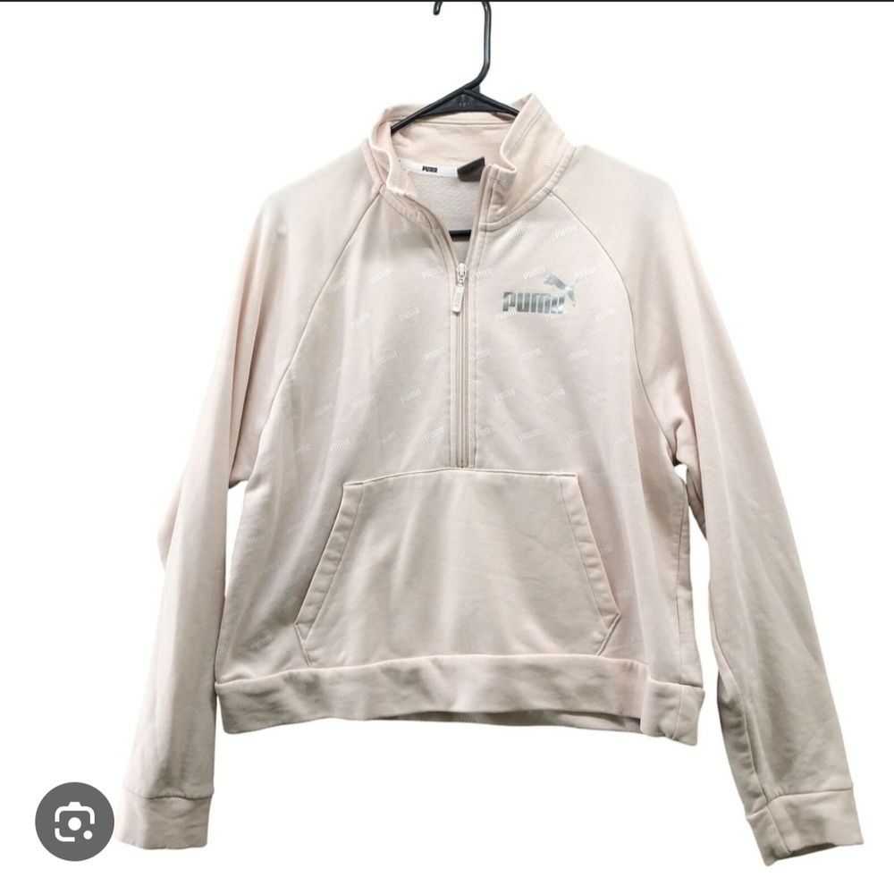 Puma Soft Pink Quarter-Zip Pullover